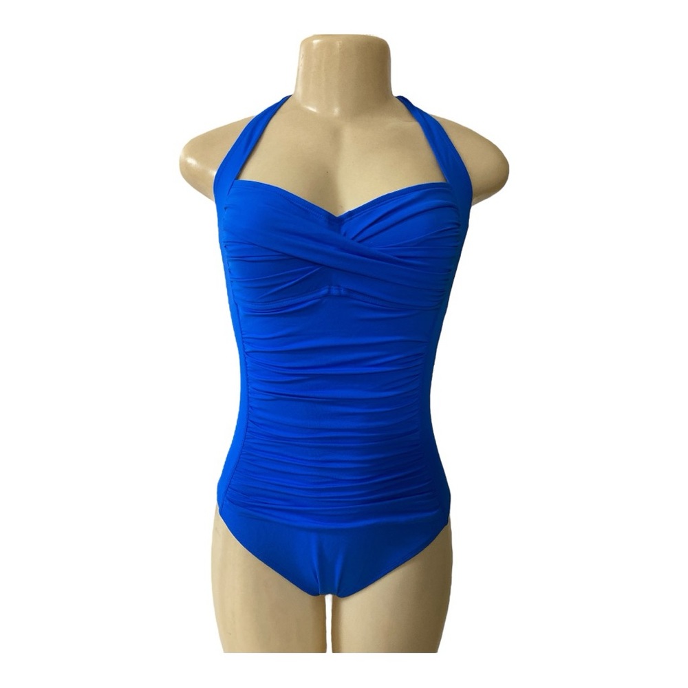 LA BLANCA Sweetheart Ruched bathing suit size 10